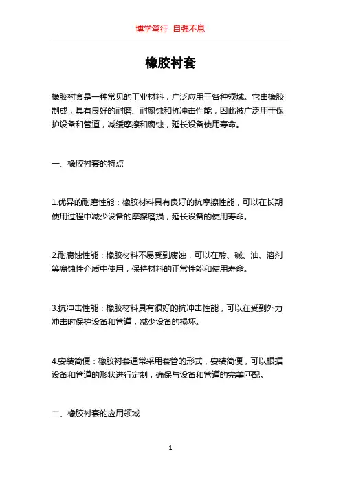 橡胶衬套_精品文档