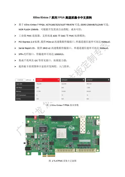 Xilinx Kintex-7系列FPGA高速采集卡中文资料