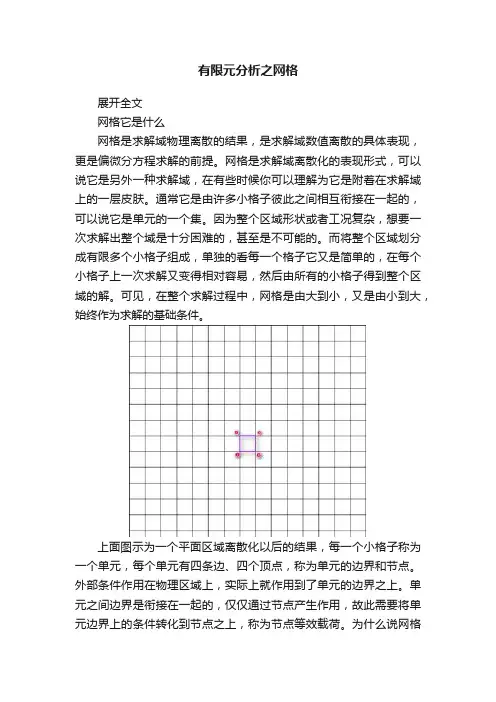 有限元分析之网格