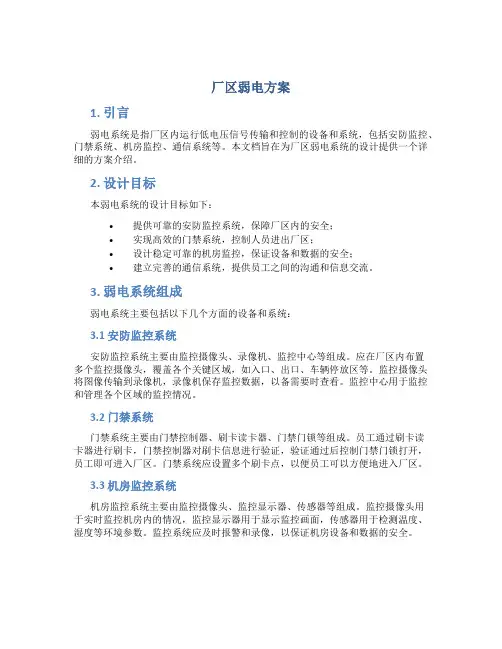 厂区弱电方案
