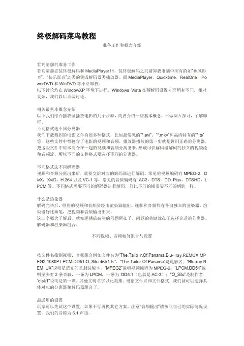 终极解码菜鸟教程
