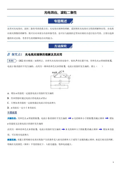 近代物理——光电效应、波粒二象性讲义
