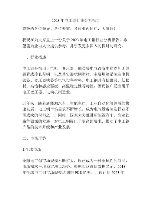 2023年电工钢行业分析报告