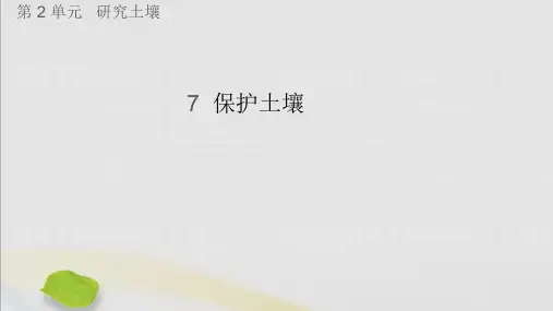 科学三年级上册《保护土壤》课件