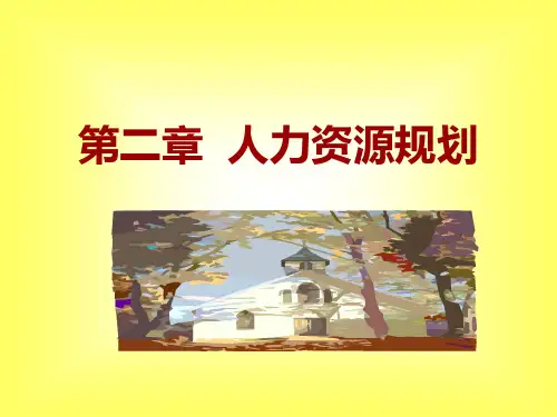 人力资源管理(华东理工大学,黄维德)第二章——人力资源规划