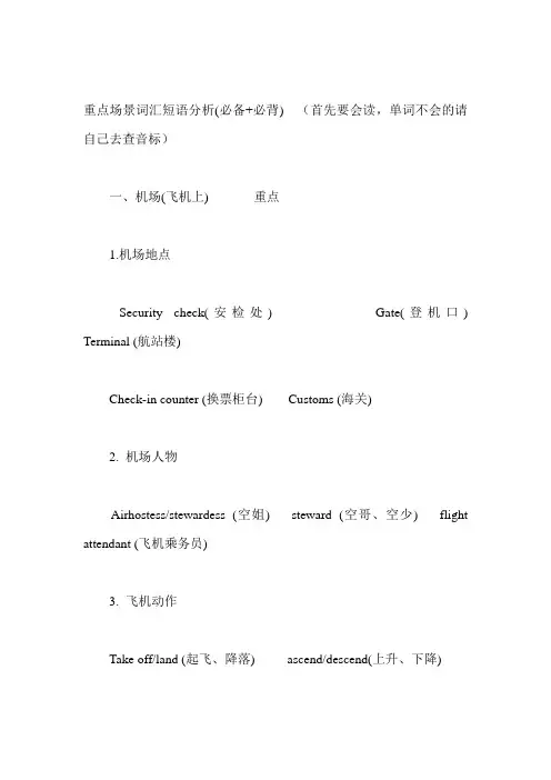 四级听力部分必背词汇