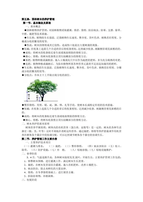 园林树木的养护管理