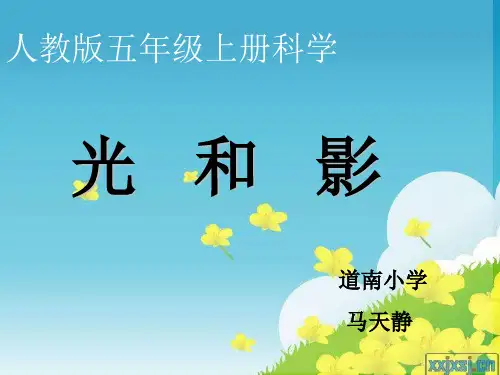 五年级科学《光和影》