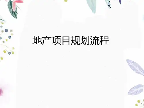 房地产项目规划流程