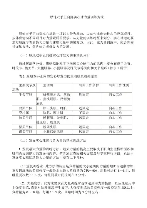 实心球的技巧及练习方法
