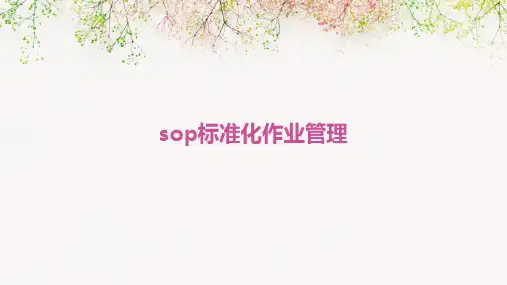 SOP标准化作业管理