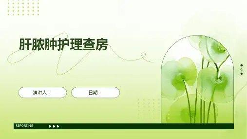 肝脓肿护理查房