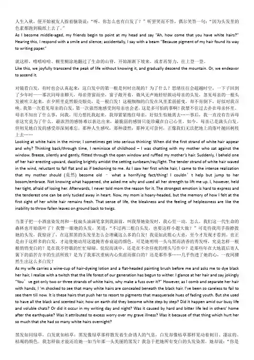 SISU2012年英汉互译之汉译英