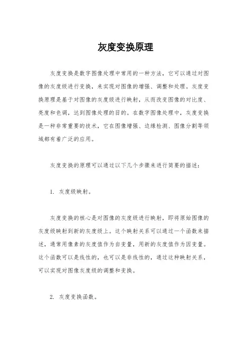 灰度变换原理
