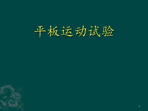 平板运动试验 ppt课件