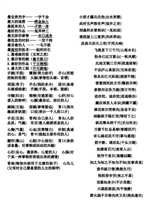 根据意思写成语00
