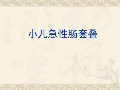 小儿急性肠套叠PPT课件