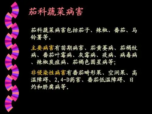 茄科蔬菜病害