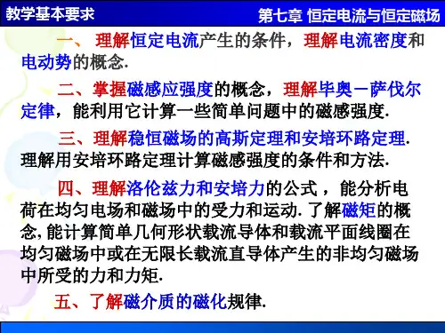07第七章恒定磁场PPT课件