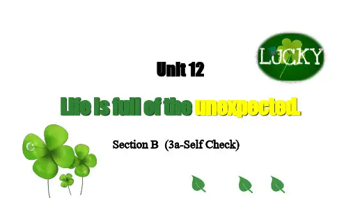 Unit 12 第6课时 Section B (教学课件)-九年级英语全一册(人教新目标)