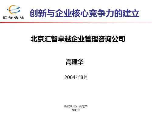 高建华-市场营销与创新