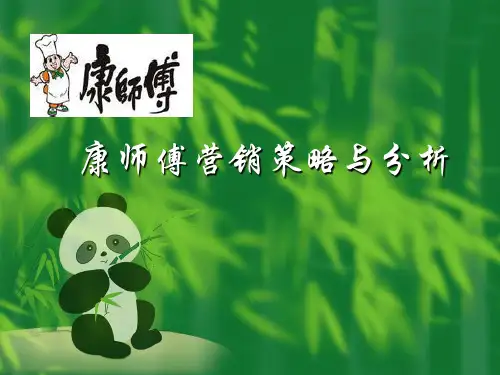 康师傅营销策略(修改版)