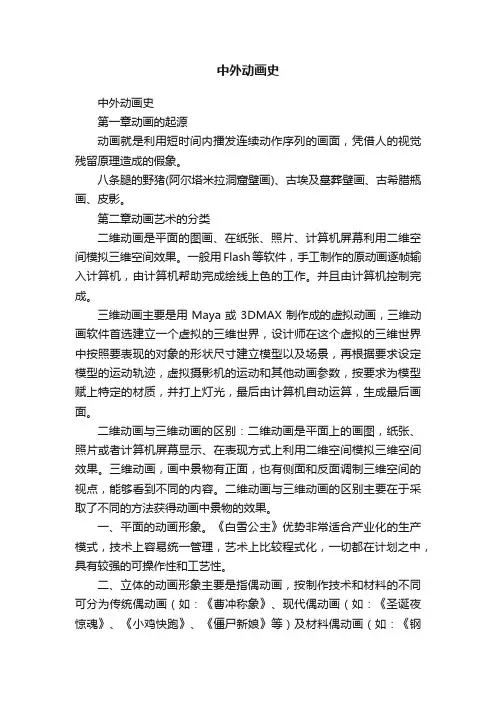 中外动画史