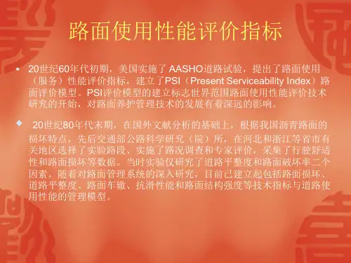 公路路面使用性能PPT.ppt