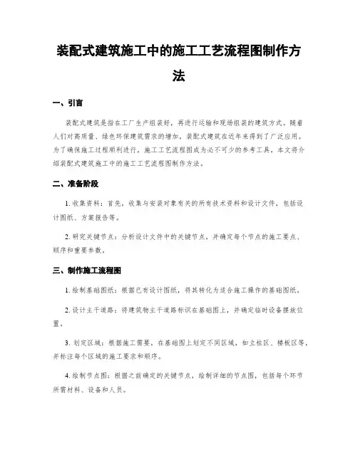 装配式建筑施工中的施工工艺流程图制作方法