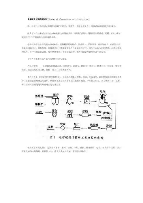 电熔耐火材料车间设计