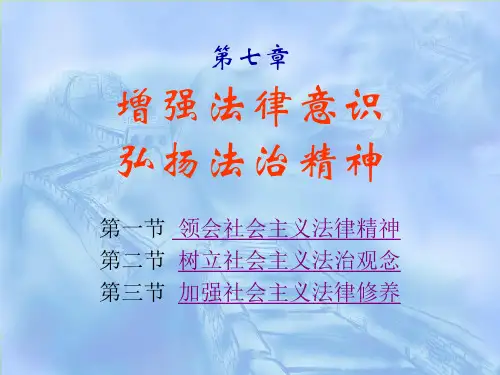 [思想道德修养与法律基础]7思修第七章