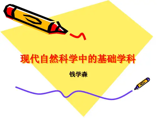 钱学森-现代自然科学中的基础学科