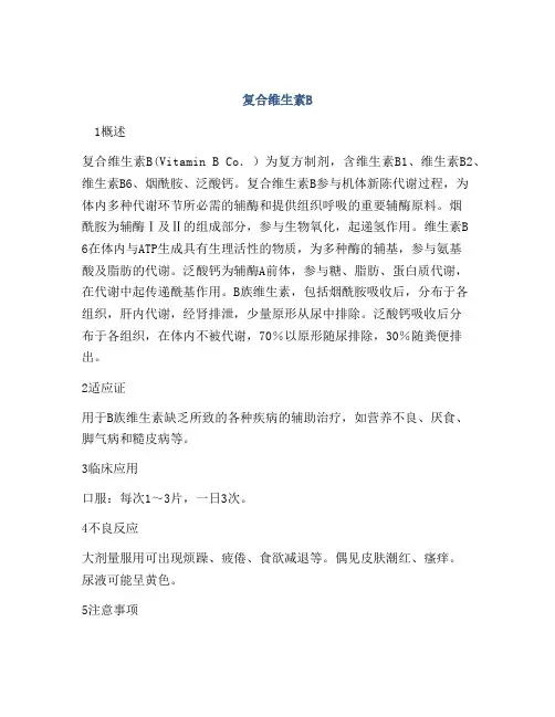 复合维生素B