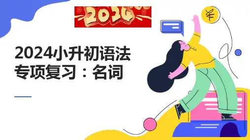 小升初语法专项复习名词(课件)通用版英语六年级下册