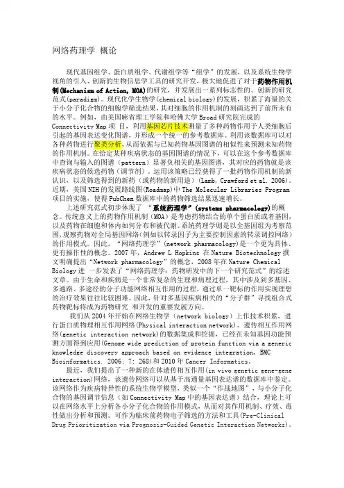 网络药理学概论