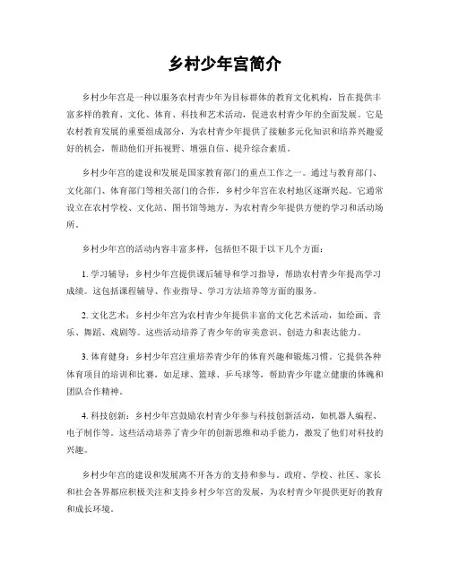 乡村少年宫简介