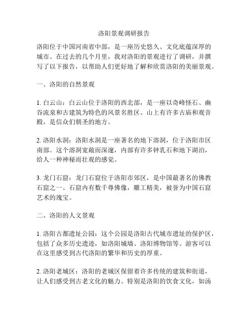 洛阳景观调研报告