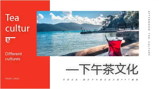 优雅休闲红色欧美下午茶文化PPT模板