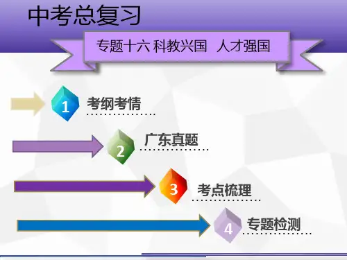 专题16 科教兴国  人才强国——中考道德与法治复习课件PPT