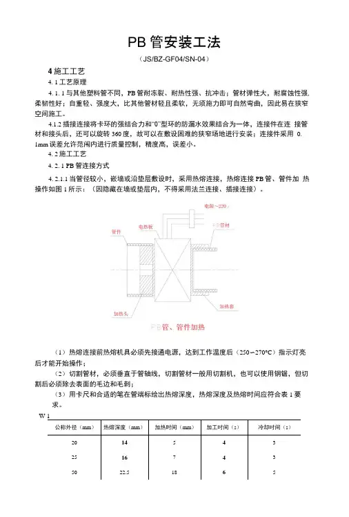 聚丁烯PB管施工工艺指导书.docx
