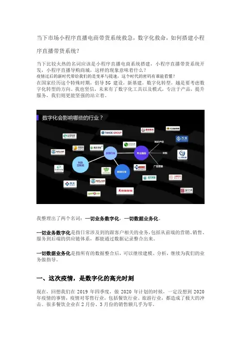 微信小程序直播电商带货系统