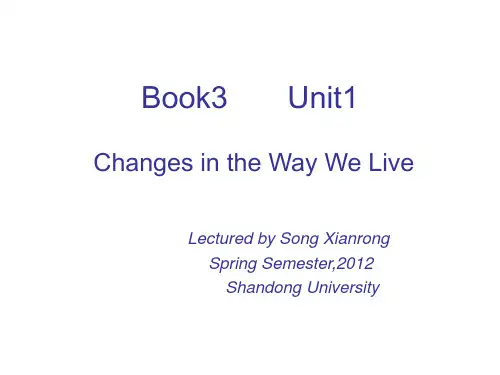 大学英语读写综合教程3.课件Unit1