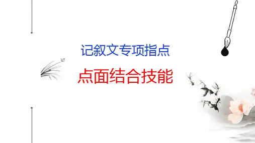 高考语文一轮复习：记叙文专项指导——点面结合技巧