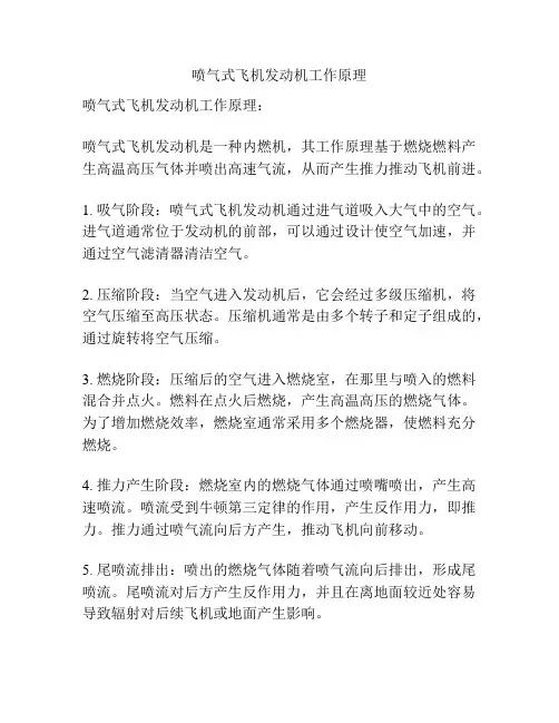喷气式飞机发动机工作原理