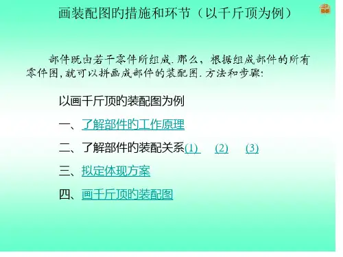 千斤顶装配图的画法