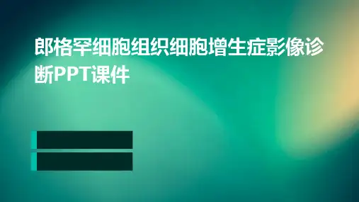 郎格罕细胞组织细胞增生症影像诊断PPT课件