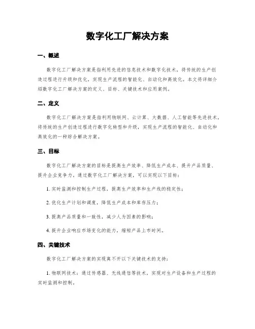 数字化工厂解决方案