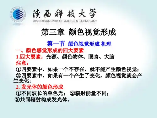 第三章颜色视觉形成