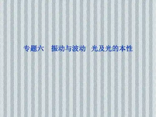 2013年高考物理二轮课件第一部分专题六振动与波动光及光的本性