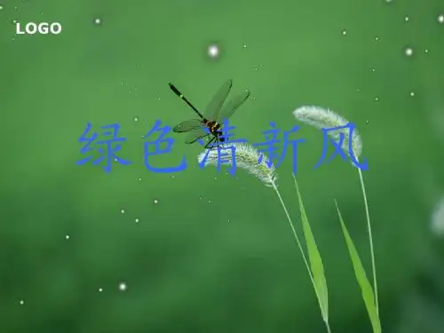 绿色清新风格PPT模板